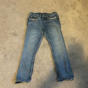 Little girls silver jeans